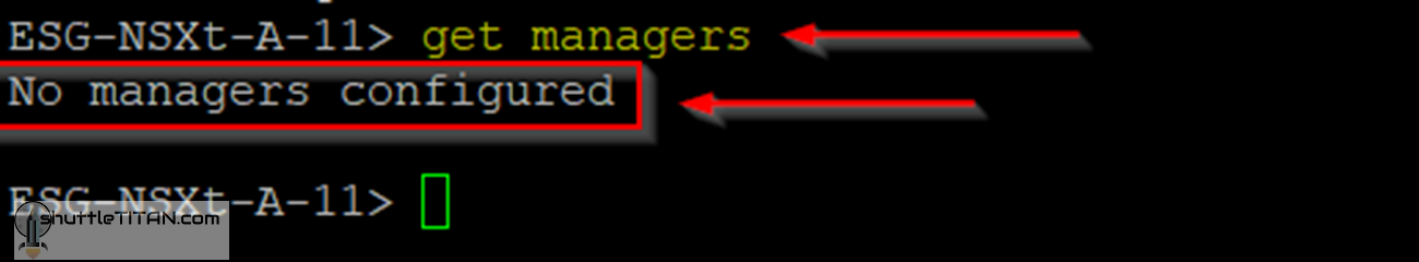 NSX-T Edge: “get managers” command returns “No Managers Configured”