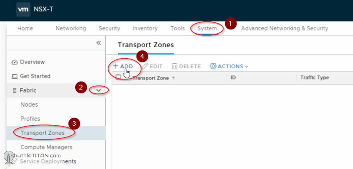 NSX-T Installation Series: Step 6 – Create Transport Zones