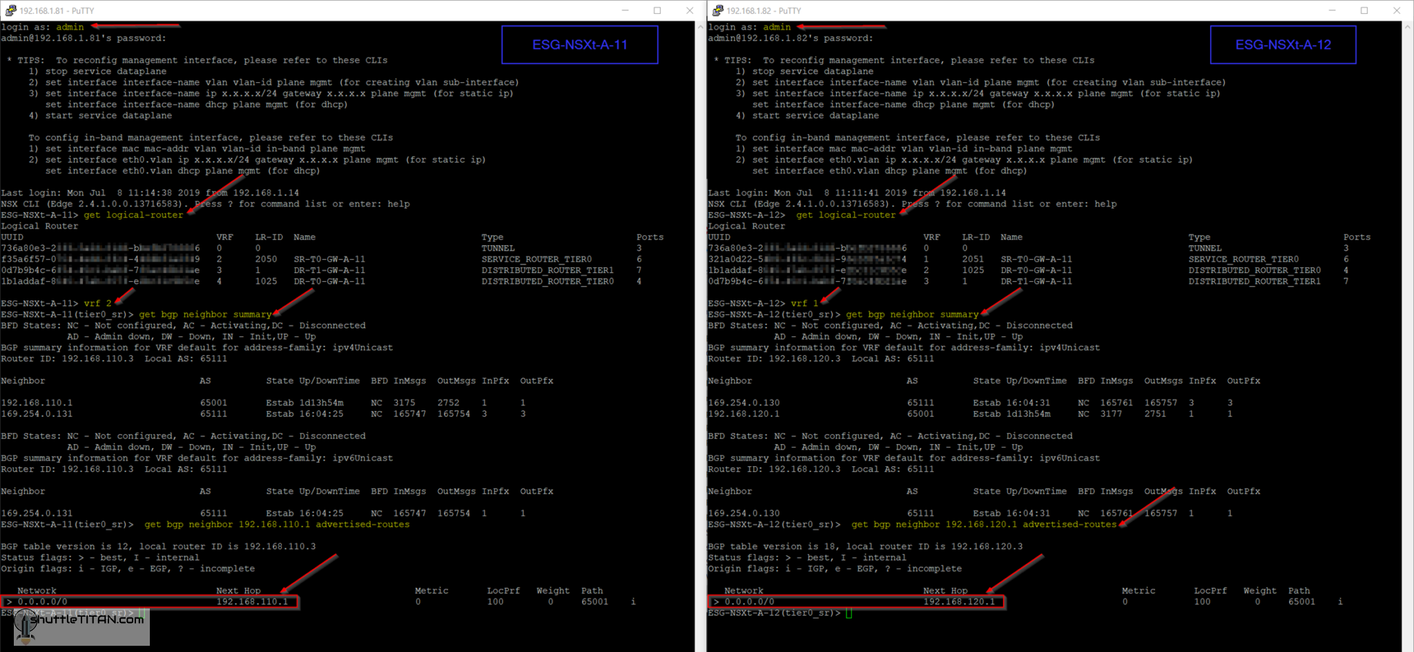 NSX T Installation Series Step 20 Configure Route Distribution On T0 Tier 0 Gateway 