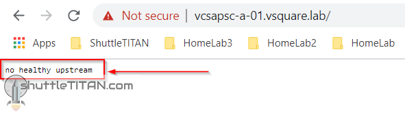 vCenter GUI ‘error’ – “no healthy upstream”, vCenter server (vmware-vpxd) service would not start!